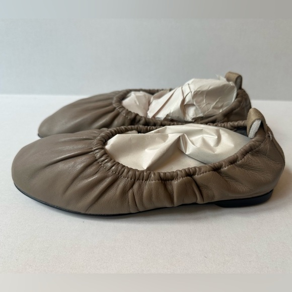 Rag & Bone “Elly” Taupe Leather Ballet Flats Size 38/ US Size 8 New! - Picture 3 of 12